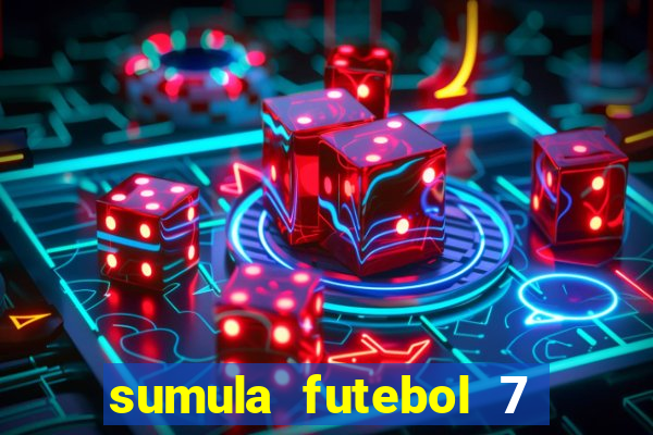 sumula futebol 7 society excel